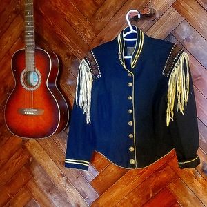 Vintage Double D ranchwear western military jacket size L